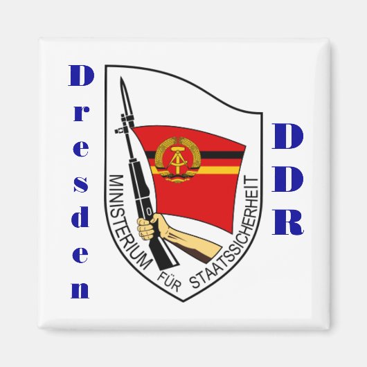 Dresde, Allemagne Stasi Magnet (Devant)