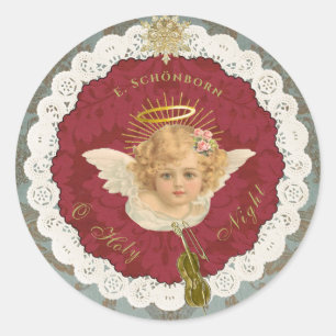 Dresden Blonde Angel Ronde Sticker Seal