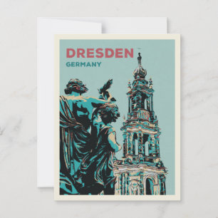 Dresden Duitse historische stad Briefkaart