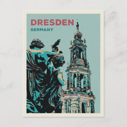 Dresden Duitse historische stad Briefkaart (Voorkant)