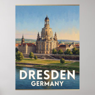 Dresden Duitsland Barok Landmarkering Uitzicht Poster