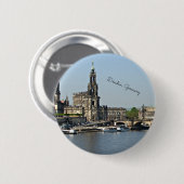 Dresden, Duitsland cityscape Ronde Button 5,7 Cm (Voorkant /achterkant)