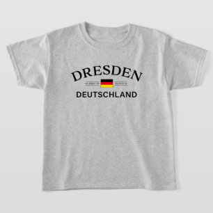 Dresden Duitsland Coördinaten Duitse Kinderen T-shirt