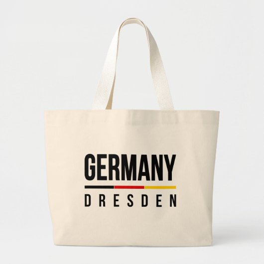 Dresden Duitsland Grote Tote Bag (Voorkant)