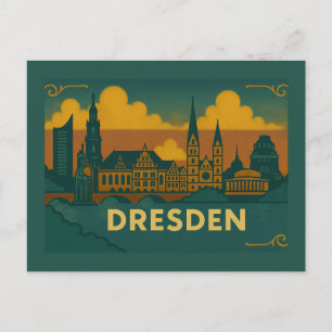 Dresden Duitsland Stad Kunst Briefkaart