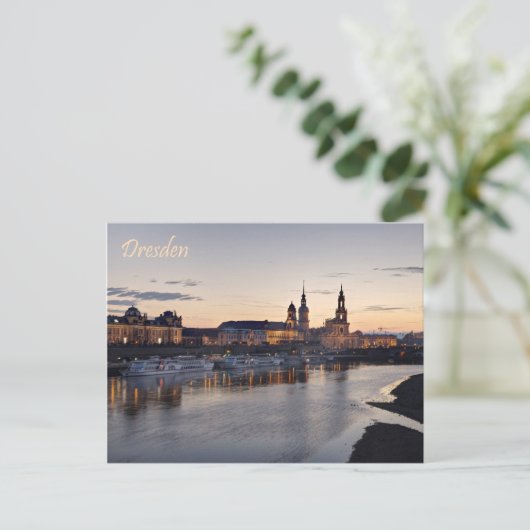 Dresden Elbe uitzicht Briefkaart (Staand voorkant)