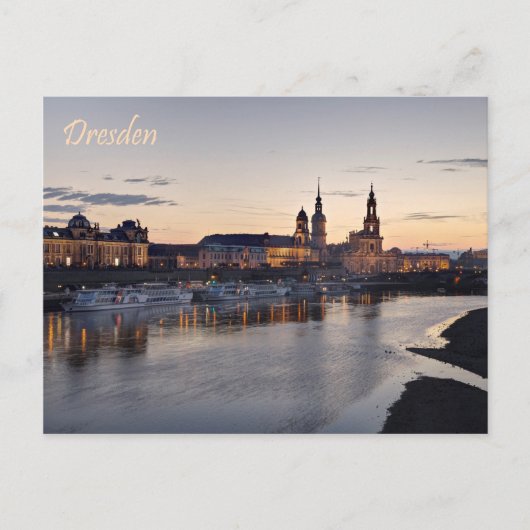 Dresden Elbe uitzicht Briefkaart (Voorkant)