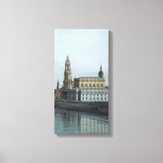 Dresden Elbufer Vedute – Canaletto – Bellotto Canvas Afdruk (Voorkant)