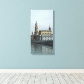 Dresden Elbufer Vedute – Canaletto – Bellotto Canvas Afdruk (Insitu (Houten vloer))