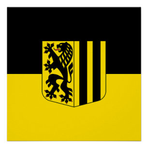 Dresden embleem Duitsland vlag symbool wapen Perfect Poster