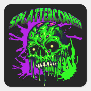 Dresden Fans SplatterCon Vierkante Sticker