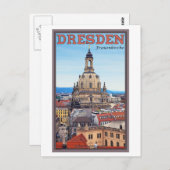 Dresden - Frauenkirche Briefkaart (Voorkant / Achterkant)