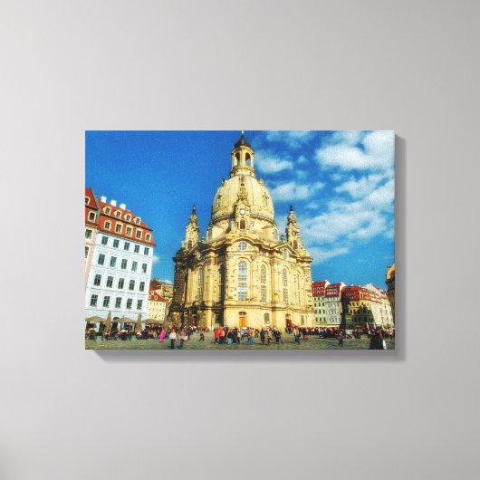 Dresden Frauenkirche Canvas Afdruk (Voorkant)