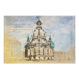 Dresden Frauenkirche Perfect Poster