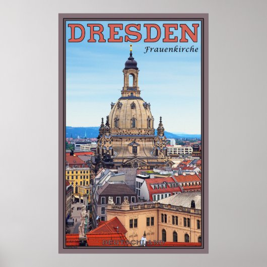 Dresden Frauenkirche Poster (Voorkant)