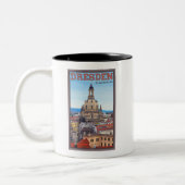 Dresden - Frauenkirche Tweekleurige Koffiemok (Links)