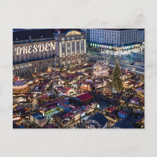 Dresden-kerstmarkt Briefkaart (Voorkant)