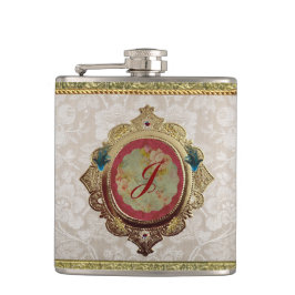 Dresden 'Noblesse' 6 oz. Romantic Flask Heupfles