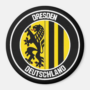 Dresden Round Emblem Magneet