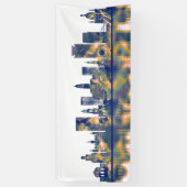 Dresden Skyline Spandoek (Verticaal)