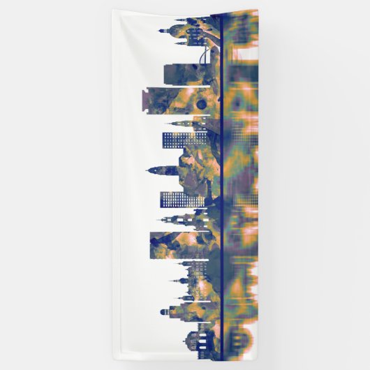 Dresden Skyline Spandoek (Verticaal)
