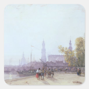 Dresden Vierkante Sticker
