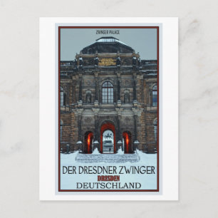 Dresden - Zwinger Palace Winter P Briefkaart