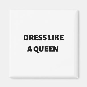Dress als koningin magneet
