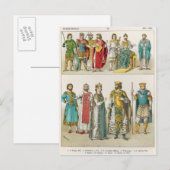 Dress bij de rechtbank van Byzantijn Briefkaart (Voorkant / Achterkant)
