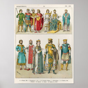 Dress bij de rechtbank van Byzantijn Poster
