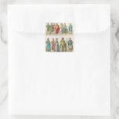 Dress bij de rechtbank van Byzantijn Vierkante Sticker (Tas)