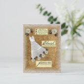  dress Bridal Shower Kaart (Staand voorkant)