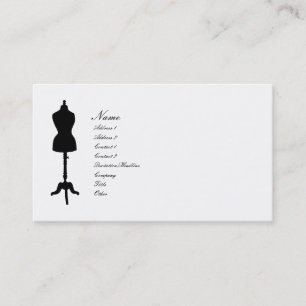 Dress Form II Silhouette v. 2 Visitekaartje