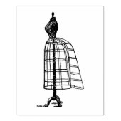 Dress Form Side Uitzicht Rubber Art Stempel (Afrduk)