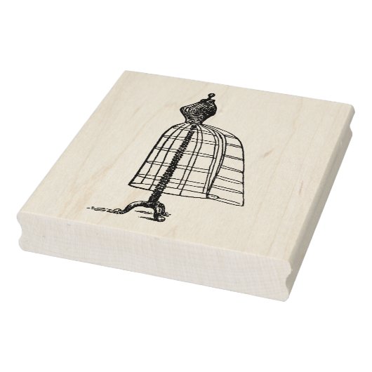 Dress Form Side Uitzicht Rubber Art Stempel (Stempel)