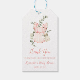 Dress, Layette, Baby shower Gift Labels voor baby Cadeaulabel