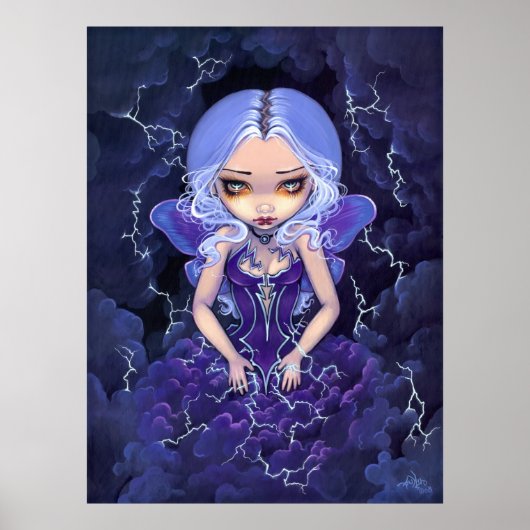 Dress of Stormen ART PRINT Gothic Fairy (Voorkant)