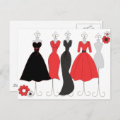 Dress Shop-Daisy Theme Briefkaart (Voorkant / Achterkant)