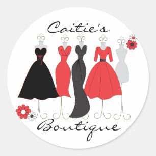 Dress Shop-Daisy Theme Ronde Sticker