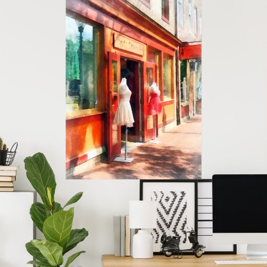 Dress Shop Fells Point MD Poster (Thuiskantoor)