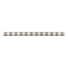 Dress Stewart White Red Green Tartan Plaid Lint
