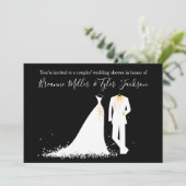 Dress & Tux - Invitation Wedding shower des couple (Debout devant)