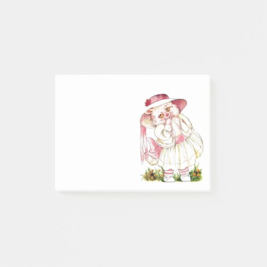 Dress-up kat post-it® notes (Voorkant)
