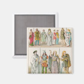 Dress van de Britten, Gauls en Duitsers Magneet (Voorkant / Achterkant)