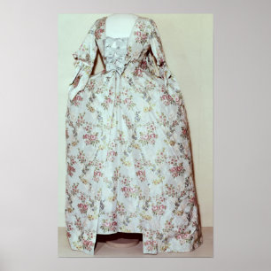 Dress van de echtgenote van Carl Linnaeus Poster