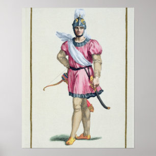 Dress van een Norman Soldaat uit de Receuil des Es Poster