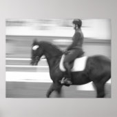 Dressage Abstracte beweging Poster (Voorkant)
