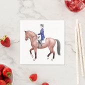 Dressage Bay Paard Paardensport Papieren servetten (Insitu)