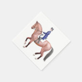 Dressage Bay Paard Paardensport Papieren servetten (Hoek)