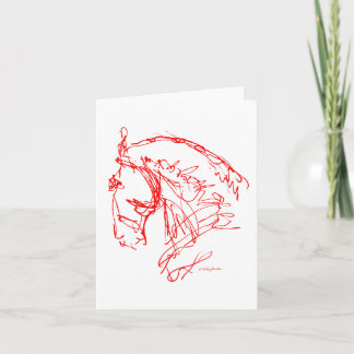 Dressage : Carte noble de nez - rouge